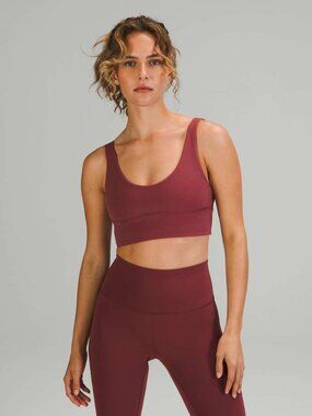 Lululemon Align Reversible Bra Mulled Wine/Canyon Orange